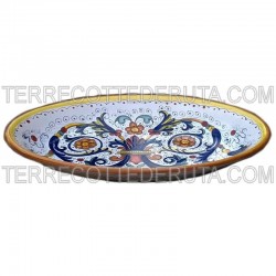 Oval serving plate majolica...