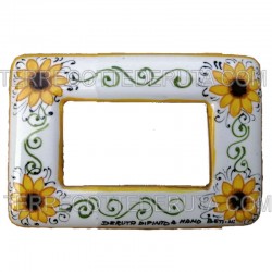 Ceramic switch cover sunflowers