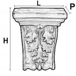 Capitello Reggi mensola in Terracotta
