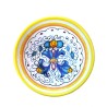 Bolo Insalatiera Ceramica maiolica Deruta dipinto a mano decoro ricco Deruta giallo Cm. 10 12 15 18