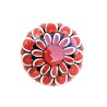knob majolica ceramic Deruta geometric red 05