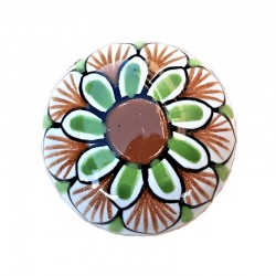 Pomello in ceramica maiolica Deruta dipinto a mano Vario 06