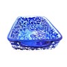 Oven tray majolica ceramic Deruta blue arabesque