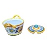 Deruta majolica cheese bowl hand painted with Raphaelesque decoration