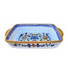 Oven tray Deruta majolica ceramic hand painted with rich Deruta yellow decoration