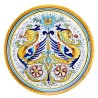 Plate Deruta majolica ceramic hand painted Raphaelesque Rosone decoration