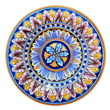 Piatto da parete ceramica maiolica Deruta vario Todi