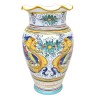 Portaombrelli ceramica maiolica Deruta dipinto a mano decoro Raffaellesco ondulato