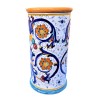 Portaombrelli ceramica maiolica Deruta dipinto a mano decoro Ricco Deruta Giallo lux cilindrico