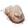 Set 4 piedini leone terracotta Deruta lavorato a mano