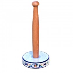 Roll holder Deruta majolica ceramic hand painted Rich Deruta Blue decoration