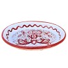 Soap dish Deruta majolica ceramic hand painted rich Deruta red single color decoration oval