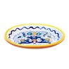 Soap dish Deruta majolica ceramic hand painted rich Deruta yellow decoration oval