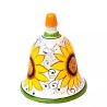 Bell majolica ceramic Deruta sunflower