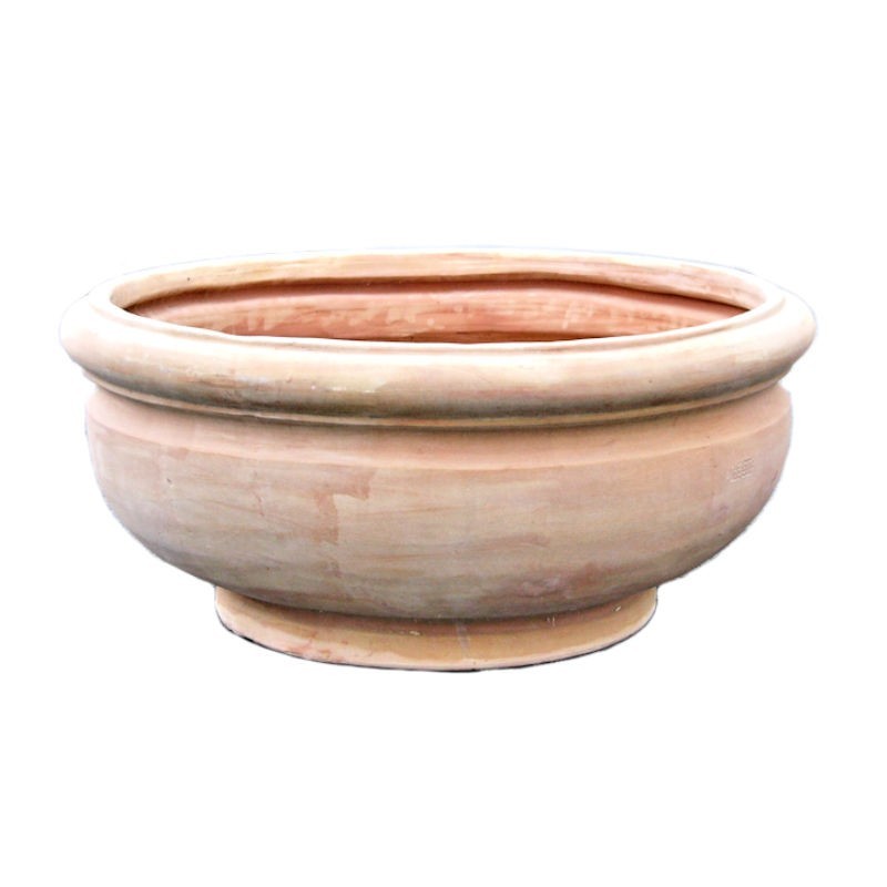 Smooth big bowl terracotta hand made Cm. 95
