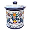 Deruta majolica kitchen jar hand painted Rich Deruta Blue decoration