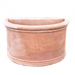 Smooth terracotta wall vase...