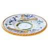 Saucer for coffee cup Deruta majolica ceramic hand painted with Raphaelesque decoration