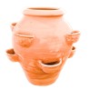 Terracotta jar with pockets hand made