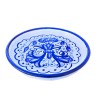 Coaster majolica ceramic Deruta rich Deruta blue single color