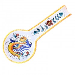Spoon rest majolica ceramic Deruta raphaelesque