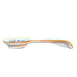 Spoon rest majolica ceramic Deruta rich Deruta yellow