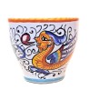 Coffee Cup Bar ceramic majolica Deruta hand painted with Raphaelesque decoration CC 80