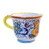 Tazzina caffè ceramica maiolica Deruta dipinta a mano decoro Raffaellesco CC 80