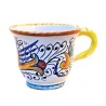 Coffee cup majolica ceramic Deruta raphaelesque