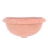 Wall mounted Smooth fountain basin terracotta hand made