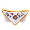 Portalettere ceramica maiolica Deruta dipinto a mano decoro Raffaellesco da tavolo