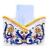 Letter Holder Deruta majolica ceramic hand painted with Rich Deruta yellow decoration for the table