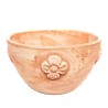 Perugia Bowl with roses terracotta hand made