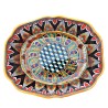 Legumiera Insalatiera ceramica maiolica Deruta dipinto a mano decoro Vario Cubi