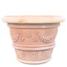 Grande vaso classico decorato in terracotta lavorato a mano