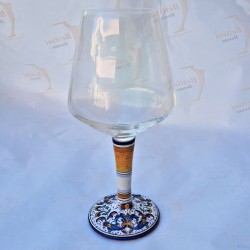 Glass goblet Deruta...