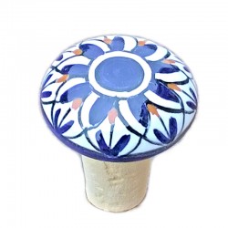 Tappo ceramica maiolica Deruta geometrico 03
