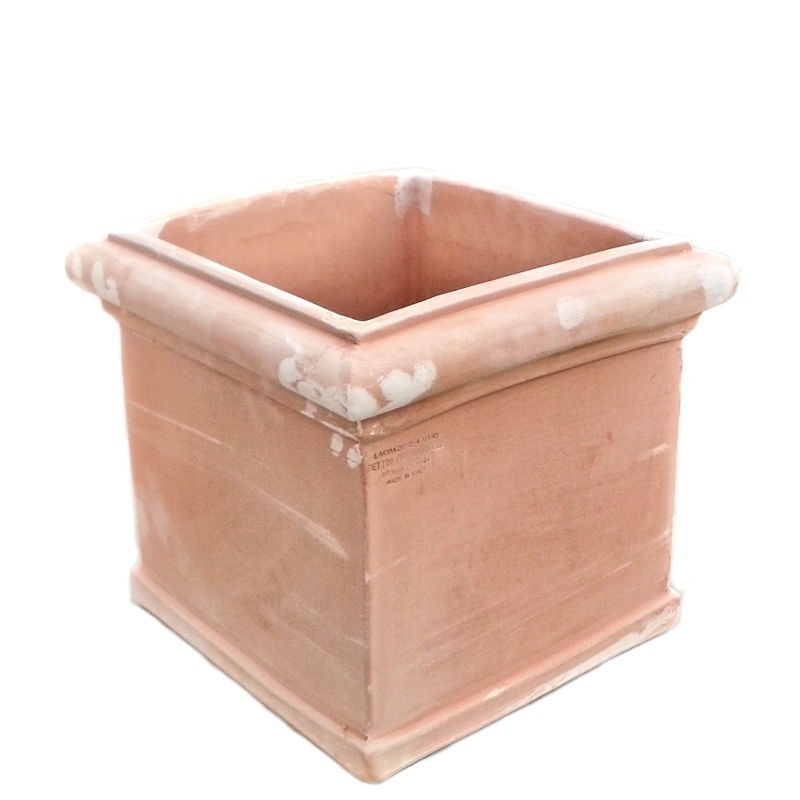 Smooth terracotta cube Hand made
