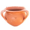 Big Round terracotta planter with 4 handles hand made