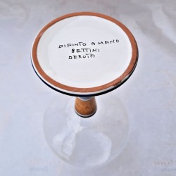 Calice ceramica maiolica Deruta raffaellesco