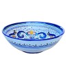 Salad bowl majolica ceramic Deruta rich Deruta blue