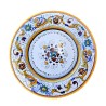 Piatto tavola ceramica maiolica Deruta dipinto a mano decoro Raffaellesco centrino