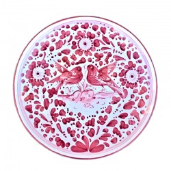 Red Arabesque Plate