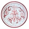 Bolo Insalatiera ceramica maiolica Deruta dipinto a mano decoro Ricco Deruta Rosso
