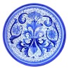 Bolo Insalatiera ceramica maiolica Deruta dipinto a mano decoro Ricco Deruta Blu monocolore