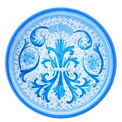Ciotola ceramica maiolica Deruta ricco Deruta turchese monocolore