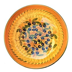Ciotola ceramica maiolica Deruta olive