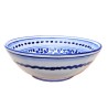 Salad bowl majolica ceramic Deruta blue arabesque