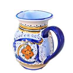 Brocca ceramica maiolica Deruta dipinta a mano Ricco Deruta Blu