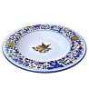 Table plate majolica ceramic Deruta colored arabesque